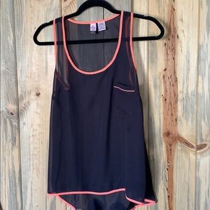 Sheer tank top